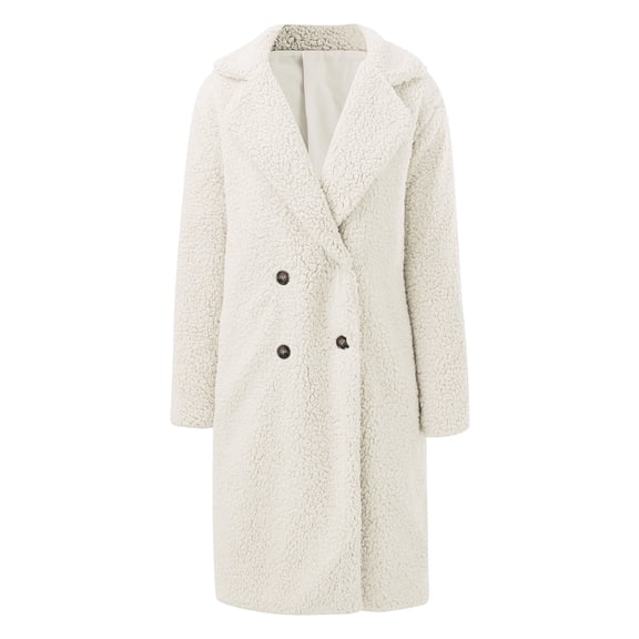 Vedolay Casual Jackets Women's Casual Open Front Long Sleeve Work Office Lapel Button Casual Jackets,White XL