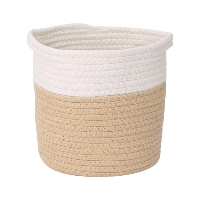 Cesta de Cuerda Tejida a Mano Strade Fareast Limited Organizador de Escritorio Cesto para la Colada del Baño