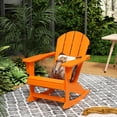 thumbnail image 2 of Costaelm Paradise Adirondack Outdoor Patio Rocking Chair, Orange, 2 of 8