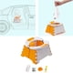 thumbnail image 5 of Asiento de entrenamiento para orinal plegable portátil ños y niñas, fácil de , para interiores y exteriores, múltiples funciones, naranja BLESIY Inodoro plegable, 5 of 8