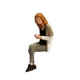 thumbnail image 4 of 1/64 Figures Peintes Résine Minuscules Personnes Jouets Personnage Modèle Résine Kaki, 4 of 9