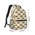 thumbnail image 2 of Yiaed Pizza Print School Backpack College Backpack Daypacks for Students High School Spacious and Durable Daypack for Work and Travel-One Size, 2 of 6