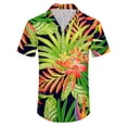 thumbnail image 4 of Short Sleeve Button Shirt Men'S Casual Short Sleeve Shirt Loose Shirt With Pocket L, 4 of 5