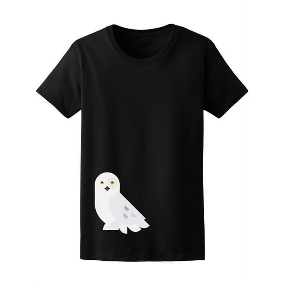 Cool White Owl Graphic T-Shirt Women -Image by Shutterstock, Female x-Large