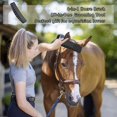 thumbnail image 5 of BEMS-1 Peine de masaje para caballo negro, cepillo de pelo de caballo 6 en 1, caballo, 5 of 5