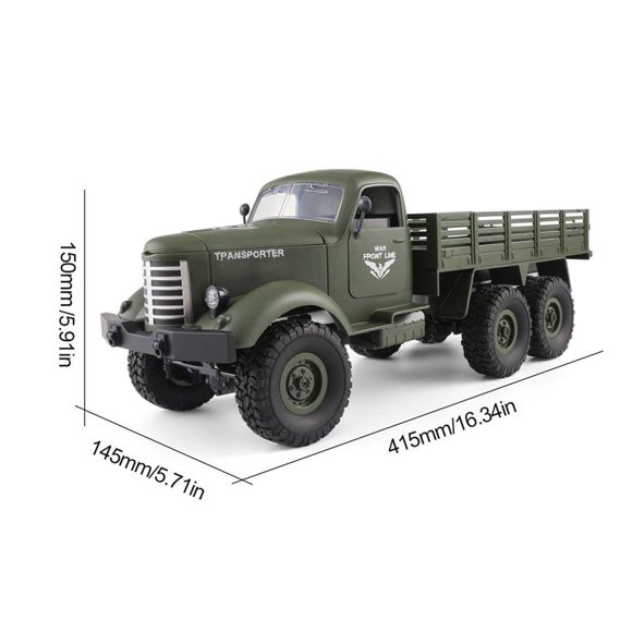 Automóvil de control remoto, Camión de Juguete Eléctrico de Alta Velocidad 6WD Para Niños de 2.4Ghz Off Road Vehículo de Control Remoto Con Faros Delanteros