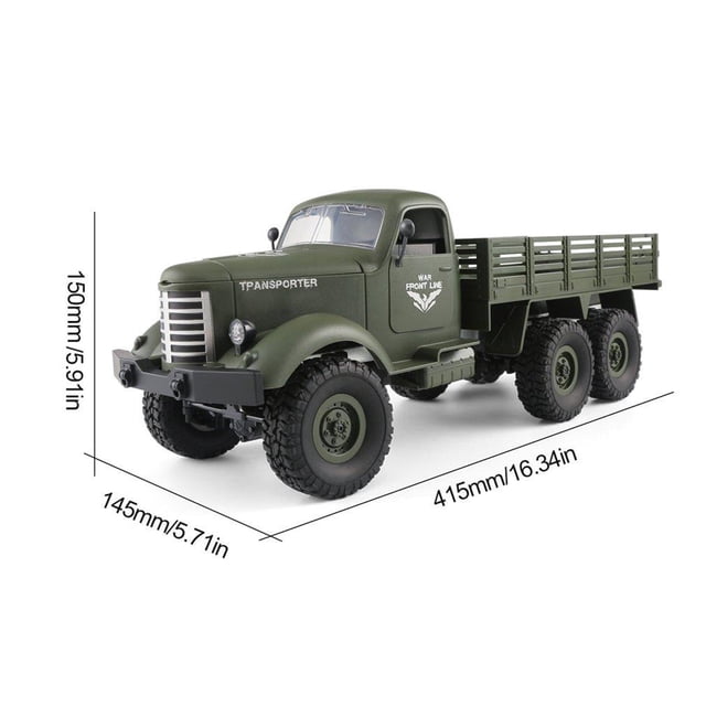 Automóvil de control remoto, Camión de Juguete Eléctrico de Alta Velocidad 6WD Para Niños de 2.4Ghz Off Road Vehículo de Control Remoto Con Faros Delanteros