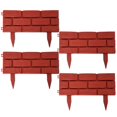 thumbnail image 1 of 4PCS Garden Fence can Spliced ​​and Removed Lawn Fence 45cm*29.5cm Gray Red, 1 of 6