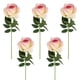thumbnail image 2 of 5pcs flores artificiales simulación flores rosa para la decoración de la boda del hogar, 2 of 5