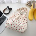 thumbnail image 4 of Bolso de mano de pana para mujer, bolso de hombro estampado informal, bolsa de comestibles reutilizable a la moda, 4 of 8