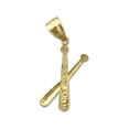 thumbnail image 2 of 14K Gold Crossing Baseball Bats Charm, 2 of 5