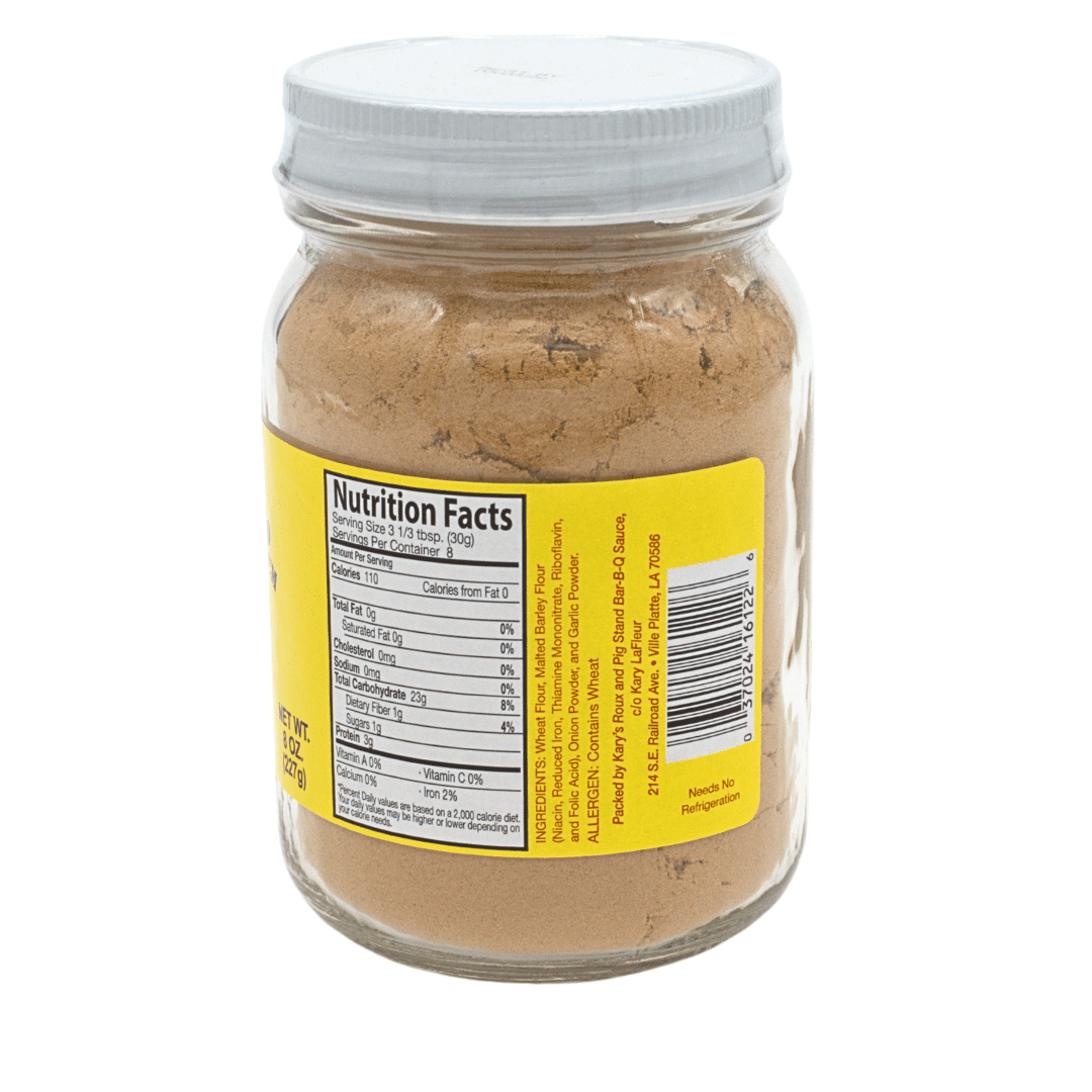 (3 pack) Kary's No Fat No Sodium Dry Roux, 8 oz. Jar