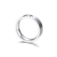 thumbnail image 4 of 6mm Black Cross Band Titanium Steel Women Men's Engagement Silver Ring Size 5-13, 4 of 6