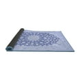 thumbnail image 2 of Ahgly Company Indoor Round Medallion Blue Traditional Area Rugs, 5' Round, 2 of 4