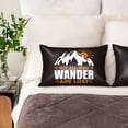thumbnail image 2 of KLL Not All Who Wander Are Lost4 Pattern Silk Pillowcase for Hair and Skin Standard Size 20"X 30" Soft Breathable Pillow Covers for Sleeping, 2 of 7