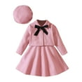 thumbnail image 4 of lnmuld Winter Outfits 2 Piece Elegant Floral Girl Dress Set with Cape and Hat for and Casual Winter Wear Solid Color Size:2XL, 4 of 7