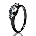 thumbnail image 2 of Gunmetal Solitaire Wedding Ring,CZ Wedding Ring,Titanium Ring,Engagement Ring,Anniversary Ring, 2 of 4