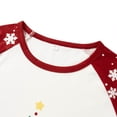 thumbnail image 2 of Inevnen Christmas Family Pajamas Matching Set Tree Letters Print T-shirt with Snow Print Pants, 2 of 6