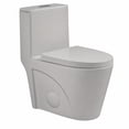 thumbnail image 2 of One-Piece Toilet, 1.1/1.60 GPF Water-Efficient Dual-Flush Elongated Comfort Height Floor Mounted, ADA Compliant Toilet with Soft Closing Seat Included, 2 of 5