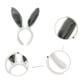 thumbnail image 4 of White Diadema navideña - Diadema de conejito de Funny Party Hats, 4 of 5