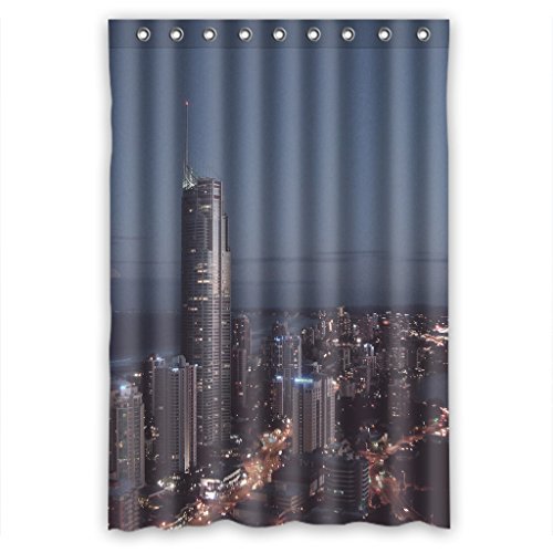 Cortina de ducha ABPHQTO Esteticismo Paisaje Urbano Impermeable 120x180 cm