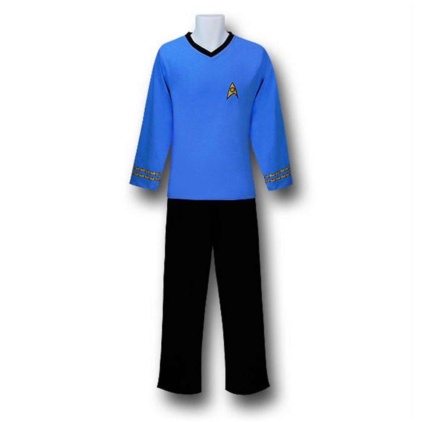 Star Trek Spock Science Blue Unisex Adult Pajama Set 