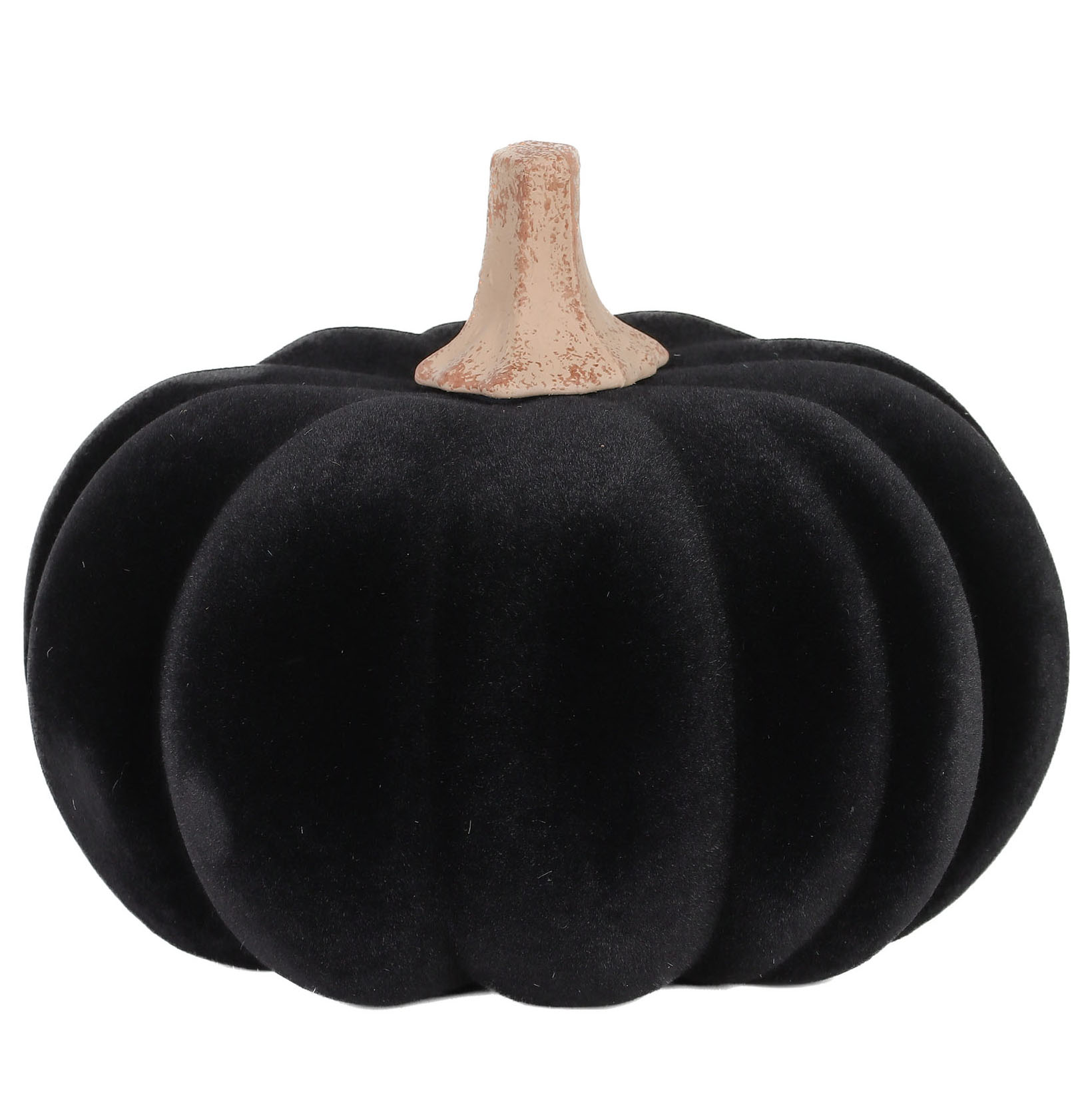 Harvest Black Flocked Pumpkins, Set of 2, by Way To Celebrate