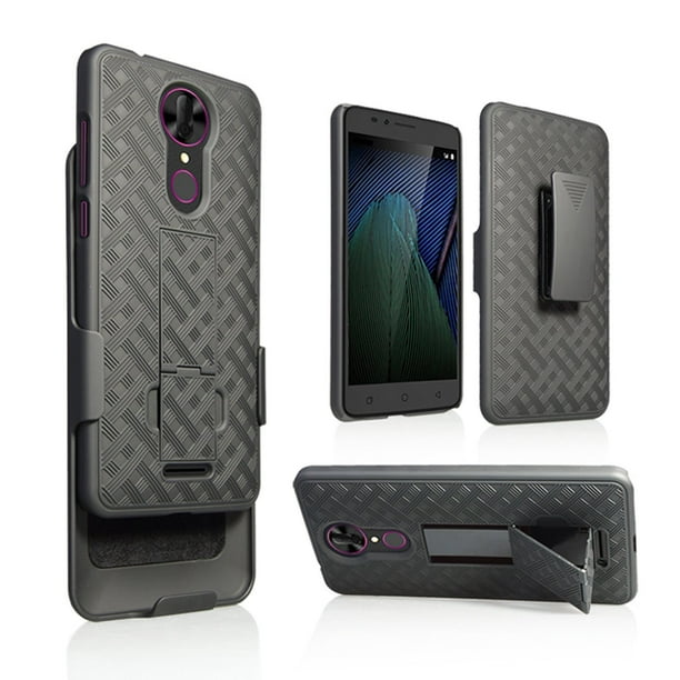 TMobile Revvl Plus Case With Tempered Glass Screen Protector Included