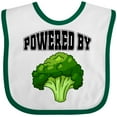thumbnail image 3 of Inktastic Powered by Broccoli Boys or Girls Baby Bib, 3 of 4