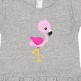 thumbnail image 4 of Inktastic Cute Flamingo, Baby Flamingo, Pink Flamingo, Bird Girls Toddler Dress, 4 of 5