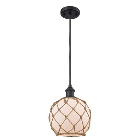 

Innovations Lighting 516-1P Farmhouse Rope Farmhouse Rope 8 Wide Mini Pendant - Matte