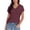 *Wine, variant on ClodeEU Womens Lightweight V Neck Short Sleeve T Shirts,Casual Trendy Basic Loose Fit Tees Red,Womens Plus S