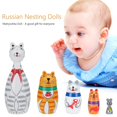 thumbnail image 2 of 10pcs/Set Basswood Panda Nesting Dolls Handmade Matryoshka Dolls Toys Gift, 2 of 7