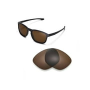Walleva Brown Polarized Replacement Lenses for Oakley Enduro Sunglasses