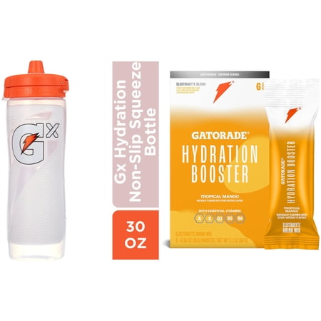 Gatorade Gx Hydration Bundle – White Bottle + Hydration Booster Tropical Mango