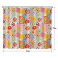 thumbnail image 5 of Pioneer Flower Floral Print Pattern Shower Curtain 84"x72", Bathroom Decorative Shower Curtain Set with 12 Hooks, Waterproof Washable, 5 of 6