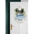 thumbnail image 3 of Eveokoki Happy Passover - Hanging Porch Pesach Jewish Holiday Party Outdoor Decorations - Front Door Decor - 11x11Inches, 3 of 5