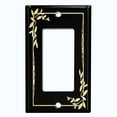 thumbnail image 5 of Metal Light Switch Plate Cover Elegant Victorian Floral Frame Black Yellow FRA083, 5 of 13