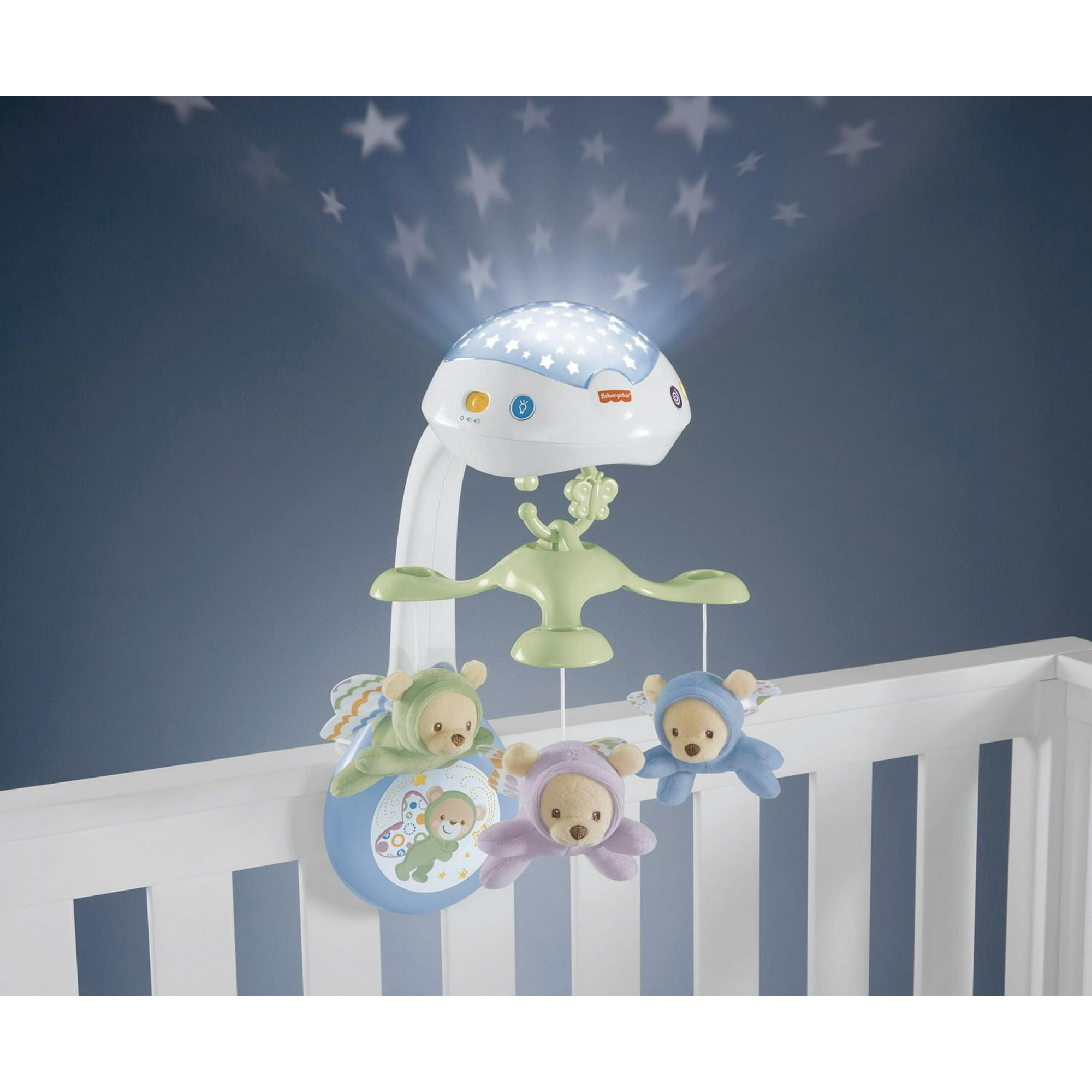 Fisher-Price 3-in-1 Projection Mobile, Butterfly Dreams, Baby Crib