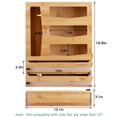thumbnail image 6 of Ziplock Bag Storage Organizer with Plastic Wrap Dispenser for Kitchen Drawer, Bamboo Baggie Organizer for Gallon, Quart, Sandwich and Snack, Aluminum Foil and Wax Paper Holder Compatible with 12" Roll, 6 of 6