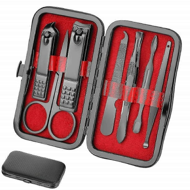 Manicure Set Personal Care Nail Clipper Kit Manicure 8 In 1 Professional Pedicure Set Mens Accessories Personal Care Set Grooming Kit Fathers Gift For