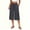 Gray, variant on Maean Womens Wide Legs Capris Pants Elastic Waisted Drawstring Capri Pant Casual Trousers with Pockets