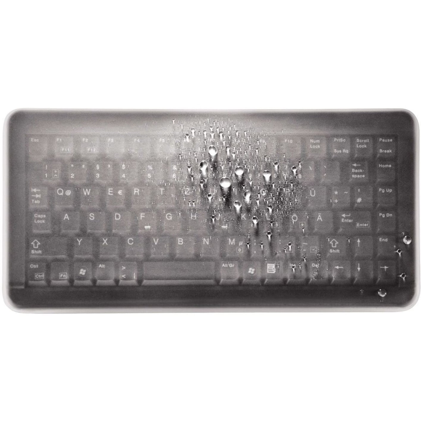 Cherry 11″ Ultraslim Silicone Covered Keyboard, Black