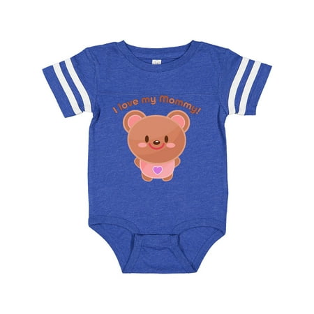 

Inktastic I Love My Mommy- cute baby bear Gift Baby Boy or Baby Girl Bodysuit
