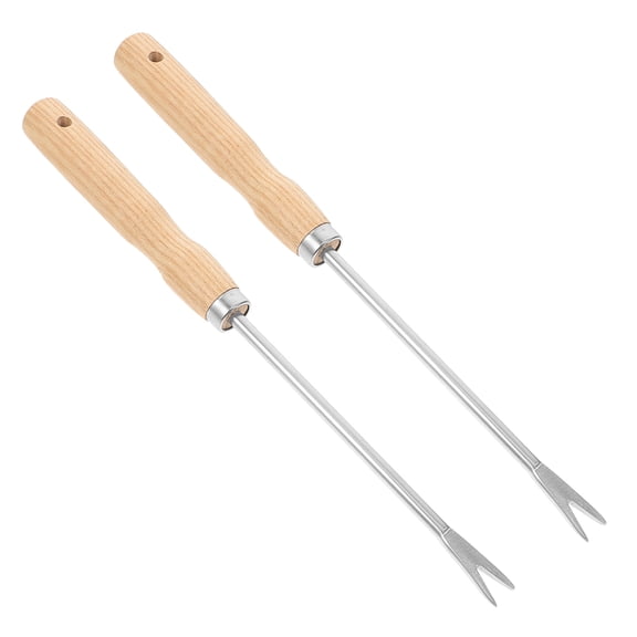 PTOOTP Portable Garden Weeder Tool Set, Iron Gardening Tools, Assorted Colors, 2 Pieces for Removal