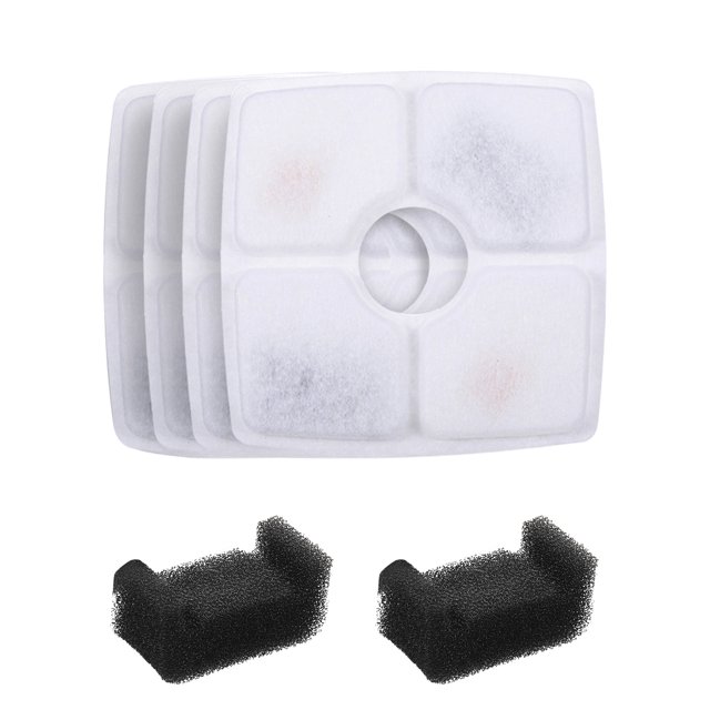 Filtros de dispensador de agua para mascotas Filtro de carbón activado de cáscara de coco de 4 capas