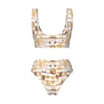 thumbnail image 5 of Daiia Cute Bee Gnome2 Women's Bikini Set Two Piece Swimsuit High Waisted Bikini Adjustable Straps Bikini Perfect for Beach, Pool, and Summer Vacation-Medium, 5 of 9