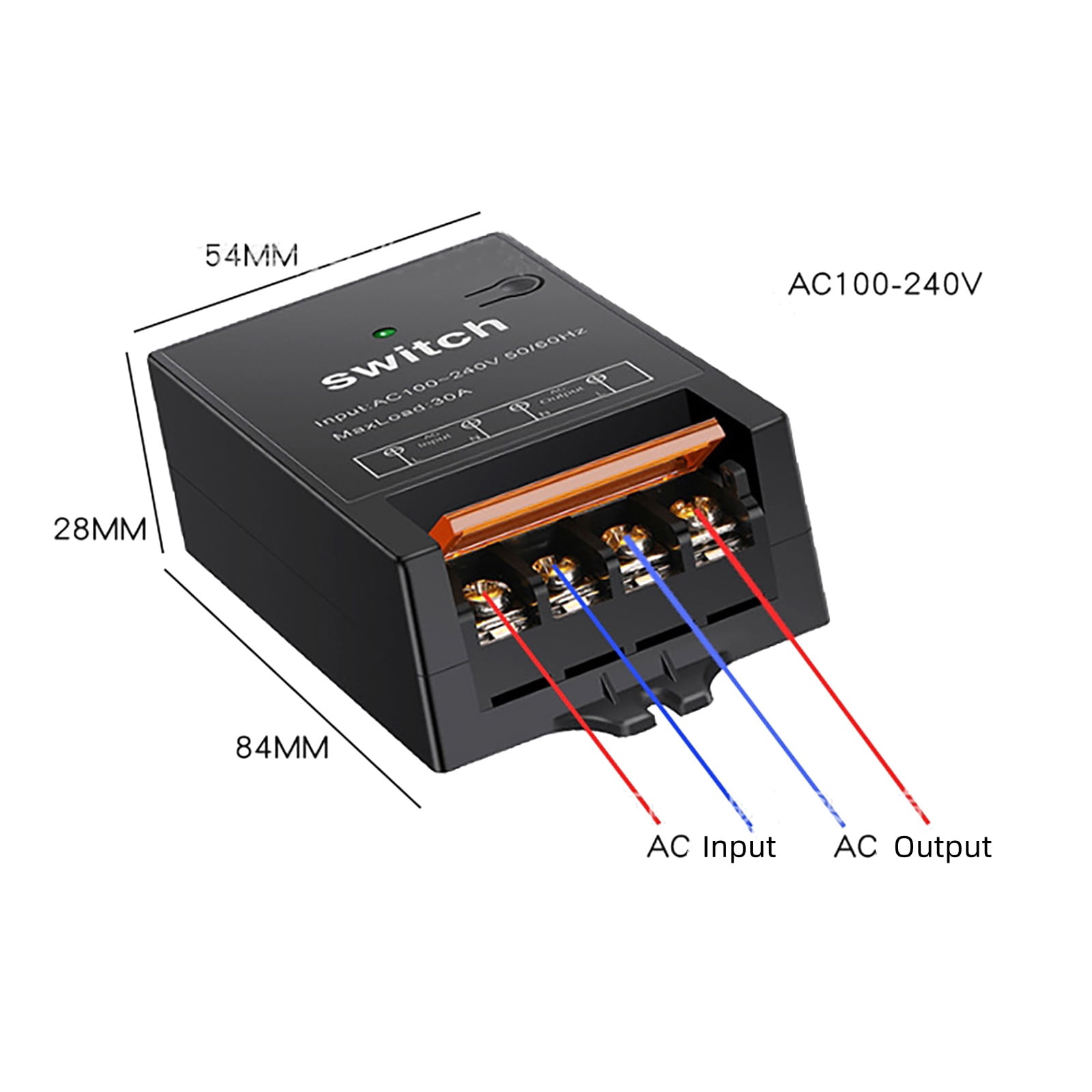 Secure Learning Code Remote Switch for Electric Water Heaters, Fans 30A Max Load