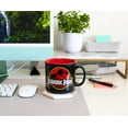 thumbnail image 4 of Jurassic Park Classic Logo Black Ceramic Camper Mug | Holds 20 Ounces, 4 of 8