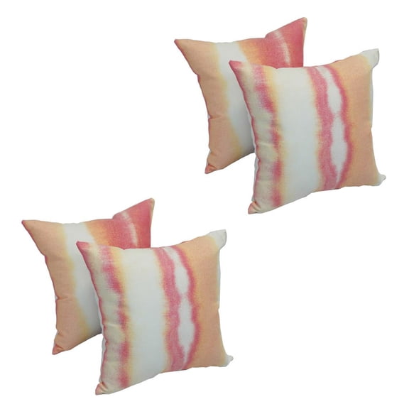 Spun Polyester 17-inch Outdoor Throw Pillows (Set of 4) CO-JO17-09-S4